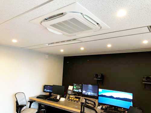株式会社エムジェイの編集室の空調設備工事の画像
