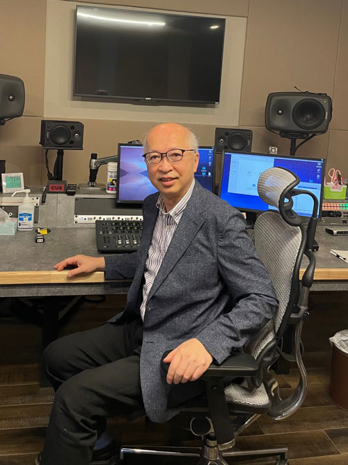 インタビューに答えるMA室の森田社長