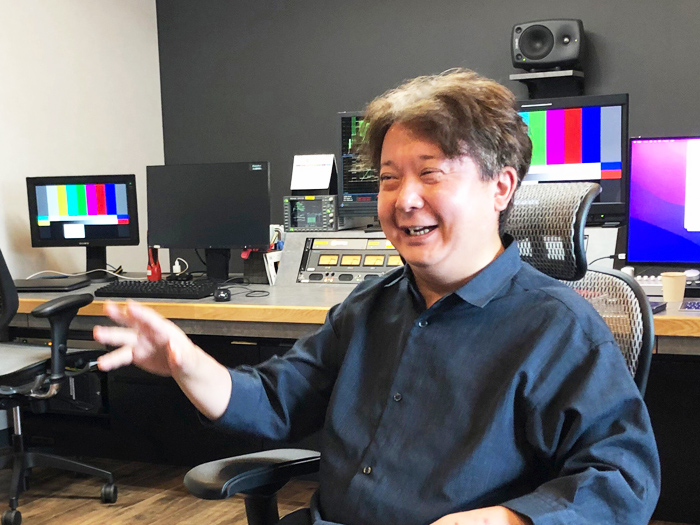 インタビューに答える北澤部長