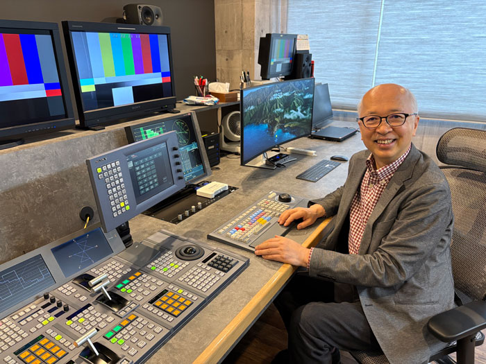 インタビューに答える森田社長