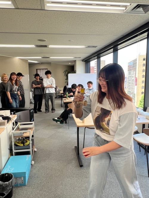 個人戦に挑戦する社員