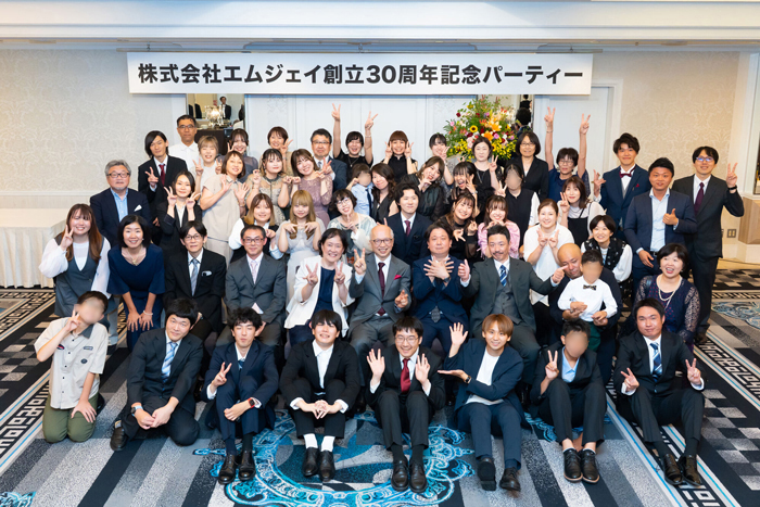 ホテルニューオータニで記念撮影