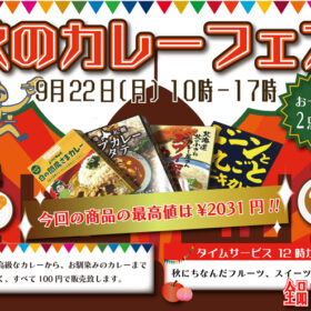 カレーフェアのチラシ