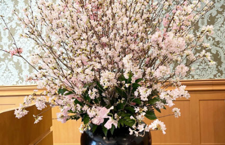 入社式の花