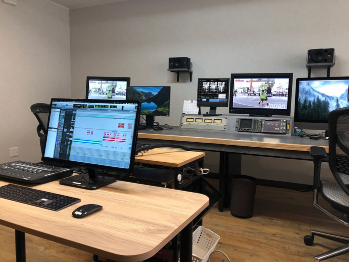 編集室でのMA作業の様子