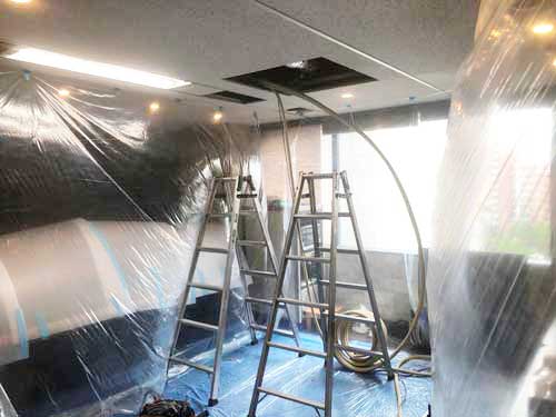 空調工事が完了した編集室