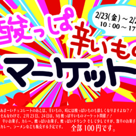 酸っぱ辛いものマーケットのチラシ