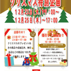 クリスマス特別企画のポスター